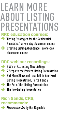 how to learn about presentation listings