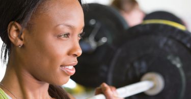 woman working out