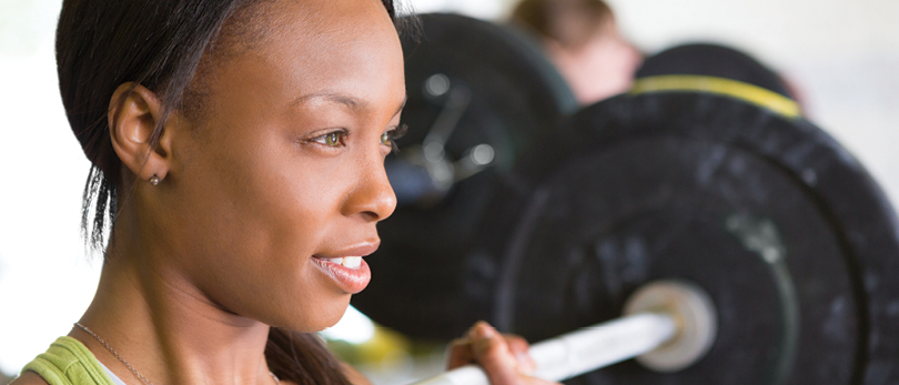 woman working out