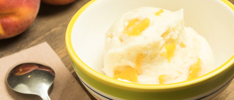 peach ice cream